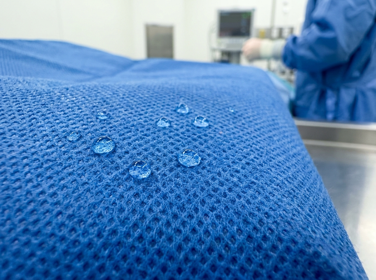 Spunbond Non-woven Fabric Surface Repelling Fluid Droplets